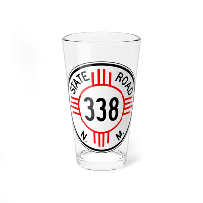 New Mexico 338 1952 (New Mexico) (Road Sign) Pint Glass 16oz 16oz - Go Mug Yourself