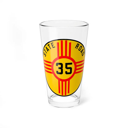 New Mexico 35 1926 (New Mexico) (Road Sign) Pint Glass 16oz - Go Mug Yourself