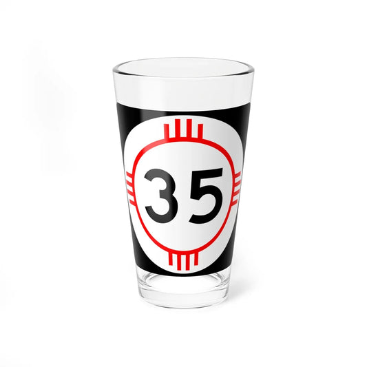 New Mexico 35 (New Mexico) (Road Sign) Pint Glass 16oz 16oz - Go Mug Yourself