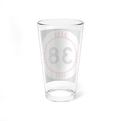 New Mexico 38 (New Mexico) (Road Sign) Pint Glass 16oz - Go Mug Yourself
