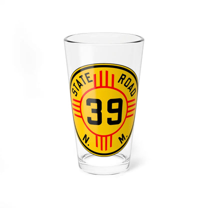New Mexico 39 1932 (New Mexico) (Road Sign) Pint Glass 16oz - Go Mug Yourself