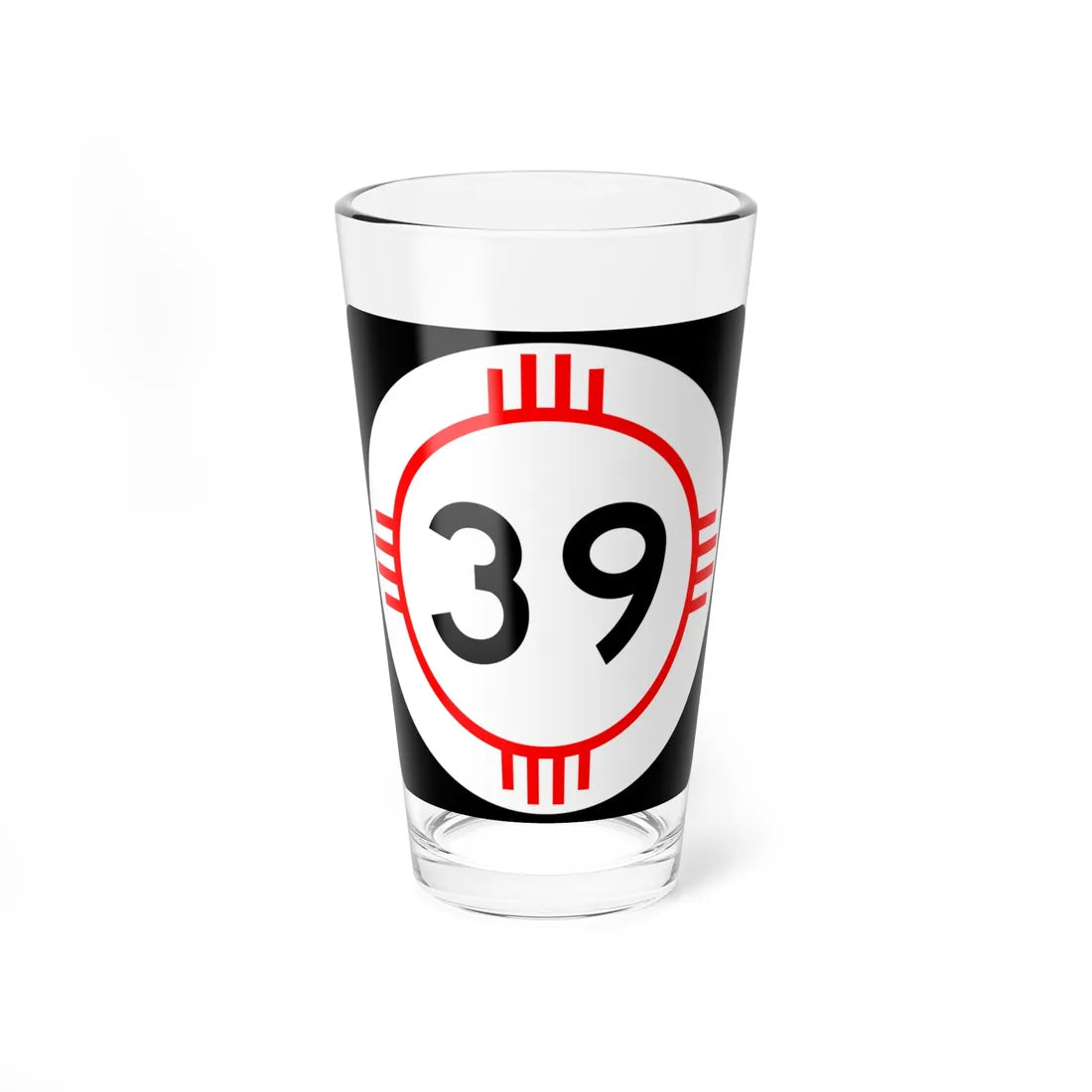 New Mexico 39 (New Mexico) (Road Sign) Pint Glass 16oz 16oz - Go Mug Yourself