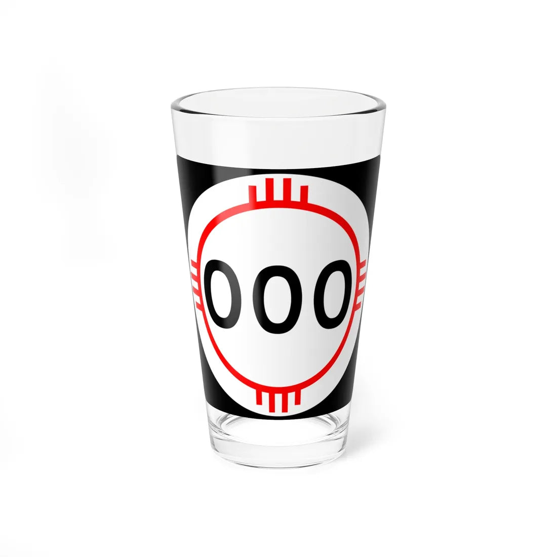 New Mexico 3di (New Mexico) (Road Sign) Pint Glass 16oz 16oz - Go Mug Yourself
