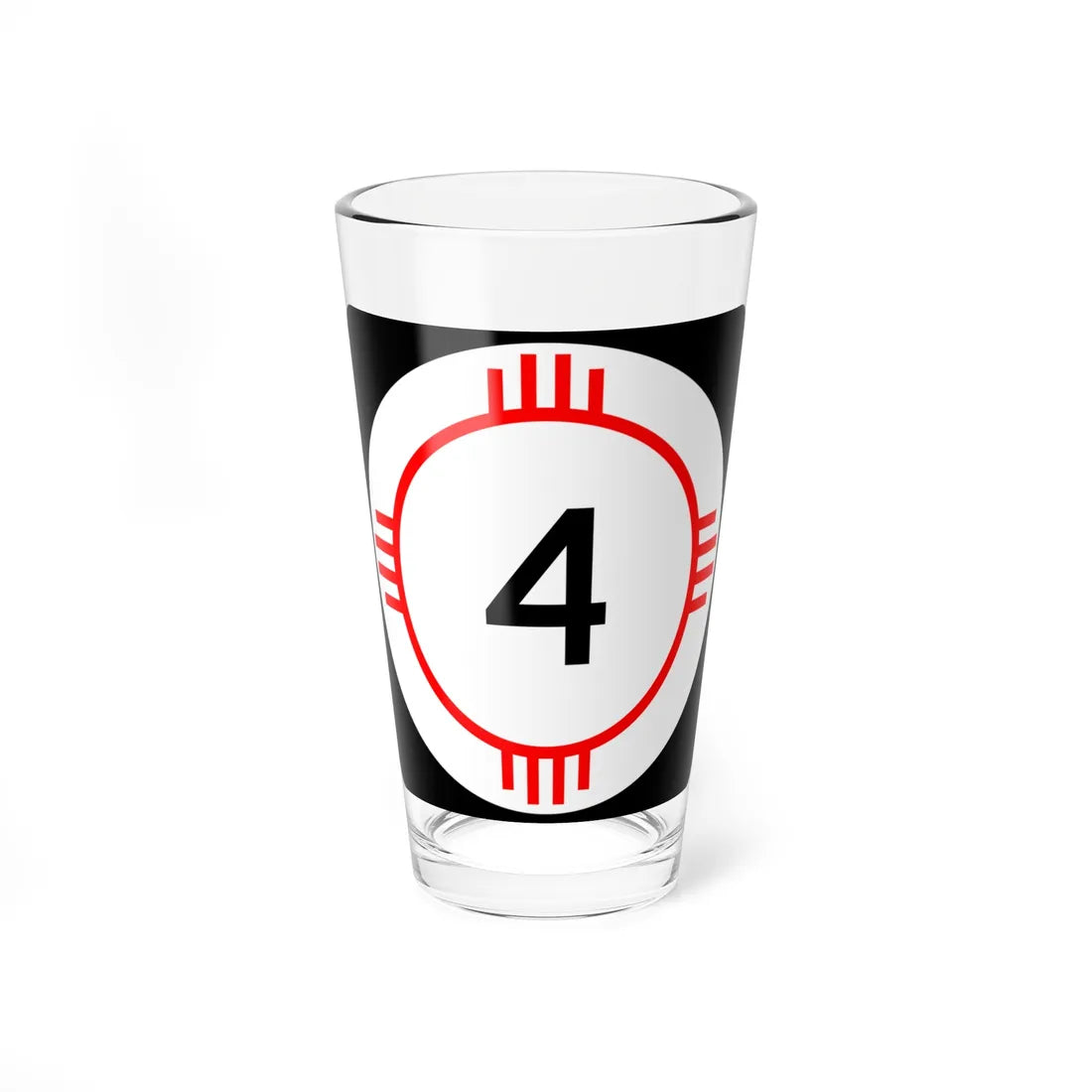 New Mexico 4 (New Mexico) (Road Sign) Pint Glass 16oz - Go Mug Yourself