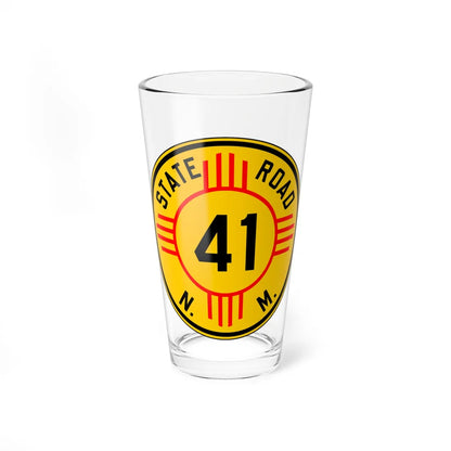 New Mexico 41 1932 (New Mexico) (Road Sign) Pint Glass 16oz 16oz - Go Mug Yourself