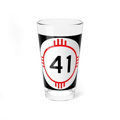 New Mexico 41 (New Mexico) (Road Sign) Pint Glass 16oz 16oz - Go Mug Yourself