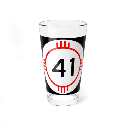New Mexico 41 (New Mexico) (Road Sign) Pint Glass 16oz 16oz - Go Mug Yourself