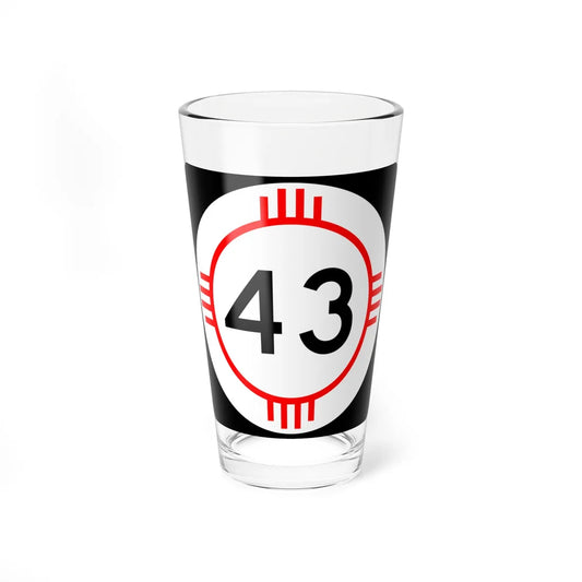 New Mexico 43 (New Mexico) (Road Sign) Pint Glass 16oz 16oz - Go Mug Yourself