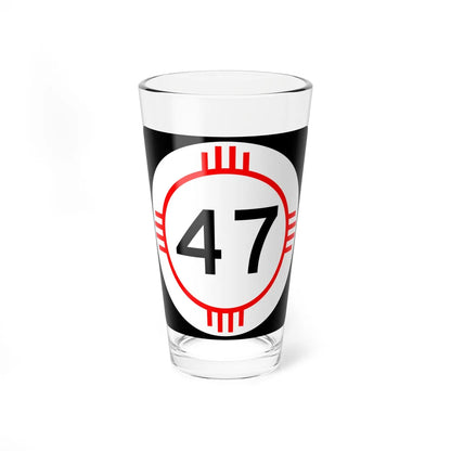 New Mexico 47 (New Mexico) (Road Sign) Pint Glass 16oz 16oz - Go Mug Yourself