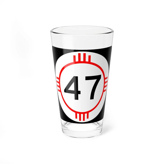 New Mexico 47 (New Mexico) (Road Sign) Pint Glass 16oz 16oz - Go Mug Yourself