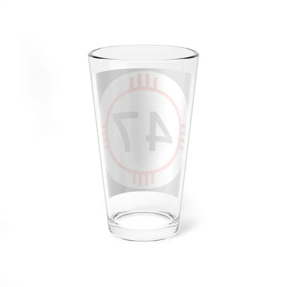 New Mexico 47 (New Mexico) (Road Sign) Pint Glass 16oz - Go Mug Yourself