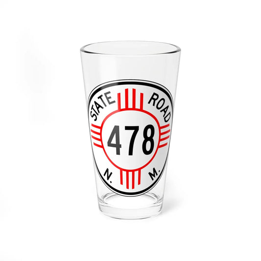 New Mexico 478 1952 (New Mexico) (Road Sign) Pint Glass 16oz 16oz - Go Mug Yourself