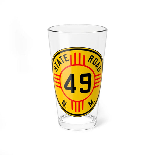 New Mexico 49 1932 (New Mexico) (Road Sign) Pint Glass 16oz 16oz - Go Mug Yourself