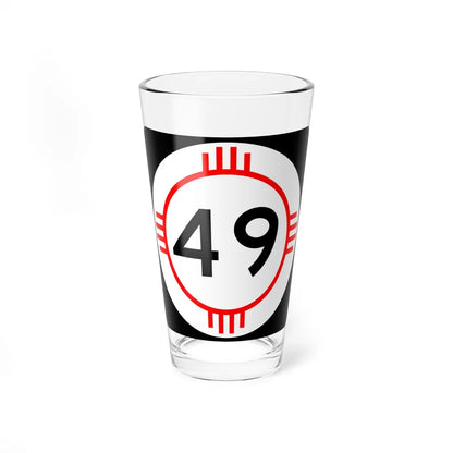 New Mexico 49 (New Mexico) (Road Sign) Pint Glass 16oz - Go Mug Yourself