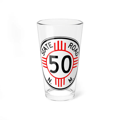 New Mexico 50 1952 (New Mexico) (Road Sign) Pint Glass 16oz 16oz - Go Mug Yourself