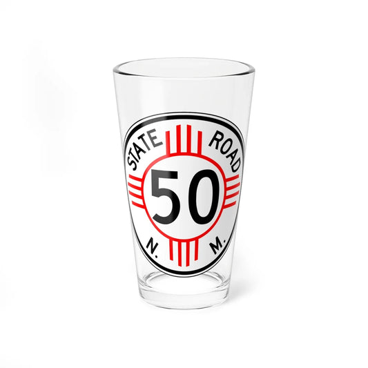 New Mexico 50 1952 (New Mexico) (Road Sign) Pint Glass 16oz 16oz - Go Mug Yourself
