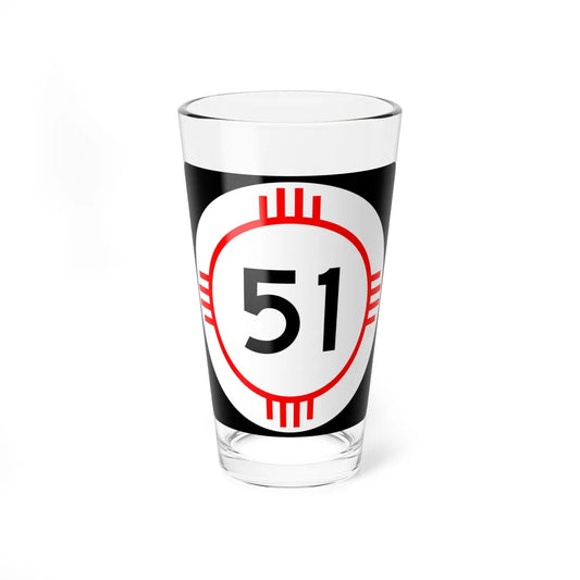 New Mexico 51 (New Mexico) (Road Sign) Pint Glass 16oz 16oz - Go Mug Yourself