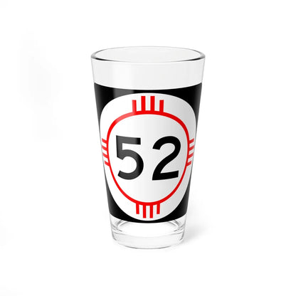 New Mexico 52 (New Mexico) (Road Sign) Pint Glass 16oz 16oz - Go Mug Yourself