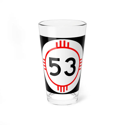 New Mexico 53 (New Mexico) (Road Sign) Pint Glass 16oz 16oz - Go Mug Yourself