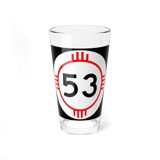 New Mexico 53 (New Mexico) (Road Sign) Pint Glass 16oz 16oz - Go Mug Yourself