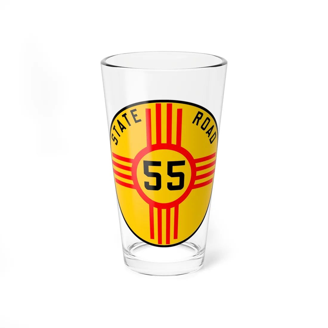 New Mexico 55 1926 (New Mexico) (Road Sign) Pint Glass 16oz 16oz - Go Mug Yourself
