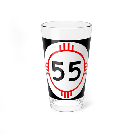 New Mexico 55 (New Mexico) (Road Sign) Pint Glass 16oz 16oz - Go Mug Yourself
