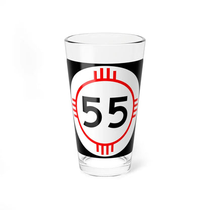 New Mexico 55 (New Mexico) (Road Sign) Pint Glass 16oz - Go Mug Yourself