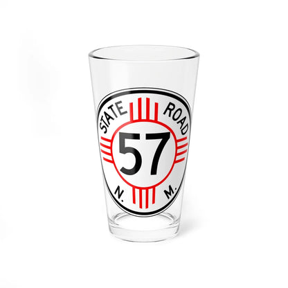 New Mexico 57 1952 (New Mexico) (Road Sign) Pint Glass 16oz 16oz - Go Mug Yourself