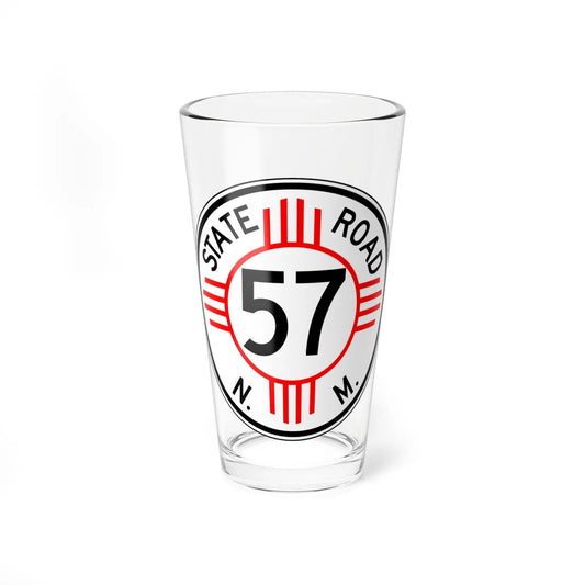 New Mexico 57 1952 (New Mexico) (Road Sign) Pint Glass 16oz 16oz - Go Mug Yourself