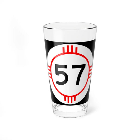 New Mexico 57 (New Mexico) (Road Sign) Pint Glass 16oz 16oz - Go Mug Yourself