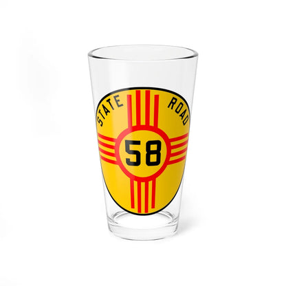 New Mexico 58 1926 (New Mexico) (Road Sign) Pint Glass 16oz 16oz - Go Mug Yourself