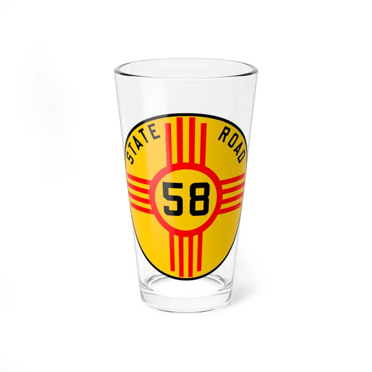 New Mexico 58 1926 (New Mexico) (Road Sign) Pint Glass 16oz 16oz - Go Mug Yourself