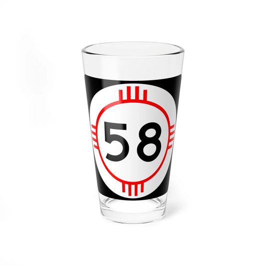 New Mexico 58 (New Mexico) (Road Sign) Pint Glass 16oz 16oz - Go Mug Yourself
