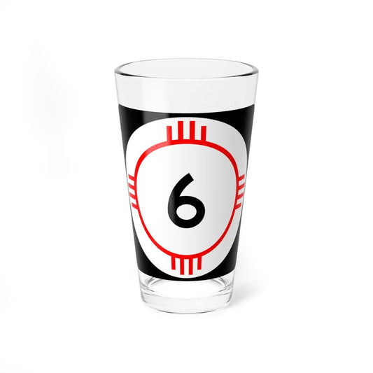 New Mexico 6 (New Mexico) (Road Sign) Pint Glass 16oz 16oz - Go Mug Yourself