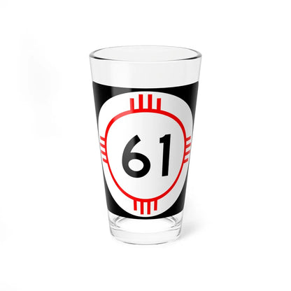 New Mexico 61 (New Mexico) (Road Sign) Pint Glass 16oz 16oz - Go Mug Yourself