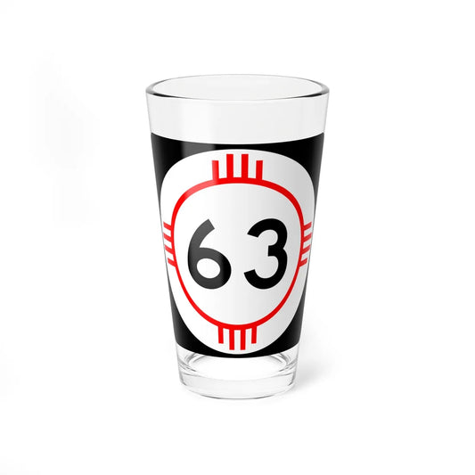 New Mexico 63 (New Mexico) (Road Sign) Pint Glass 16oz 16oz - Go Mug Yourself