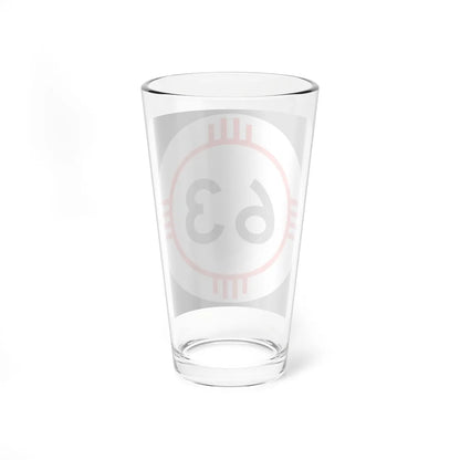 New Mexico 63 (New Mexico) (Road Sign) Pint Glass 16oz - Go Mug Yourself