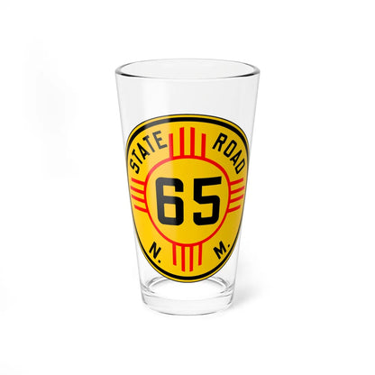New Mexico 65 1932 (New Mexico) (Road Sign) Pint Glass 16oz 16oz - Go Mug Yourself