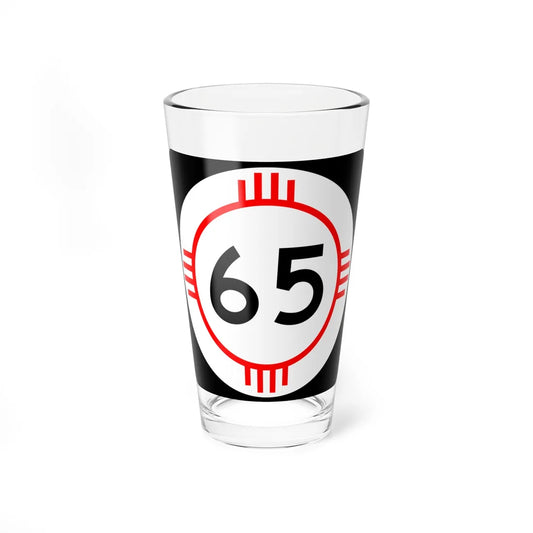 New Mexico 65 (New Mexico) (Road Sign) Pint Glass 16oz 16oz - Go Mug Yourself