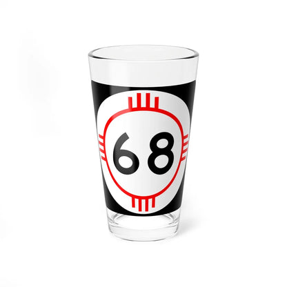 New Mexico 68 (New Mexico) (Road Sign) Pint Glass 16oz 16oz - Go Mug Yourself