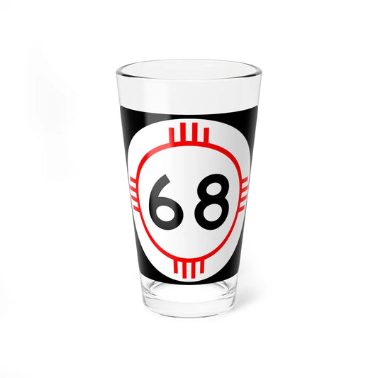 New Mexico 68 (New Mexico) (Road Sign) Pint Glass 16oz 16oz - Go Mug Yourself