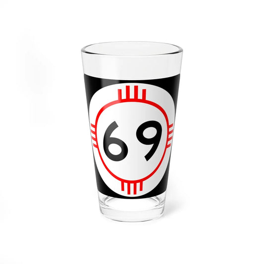 New Mexico 69 (New Mexico) (Road Sign) Pint Glass 16oz 16oz - Go Mug Yourself