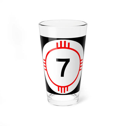 New Mexico 7 (New Mexico) (Road Sign) Pint Glass 16oz 16oz - Go Mug Yourself