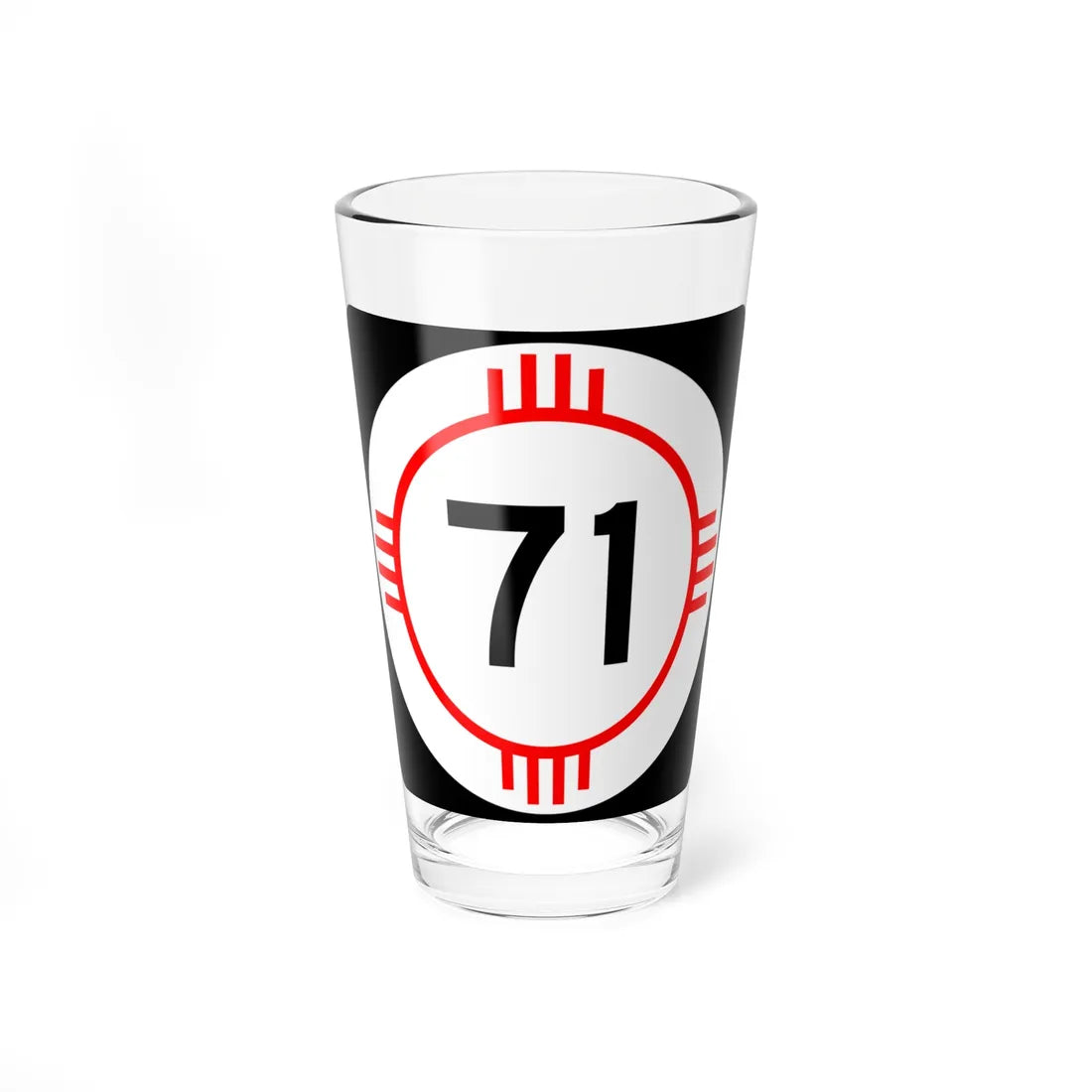 New Mexico 71 (New Mexico) (Road Sign) Pint Glass 16oz - Go Mug Yourself