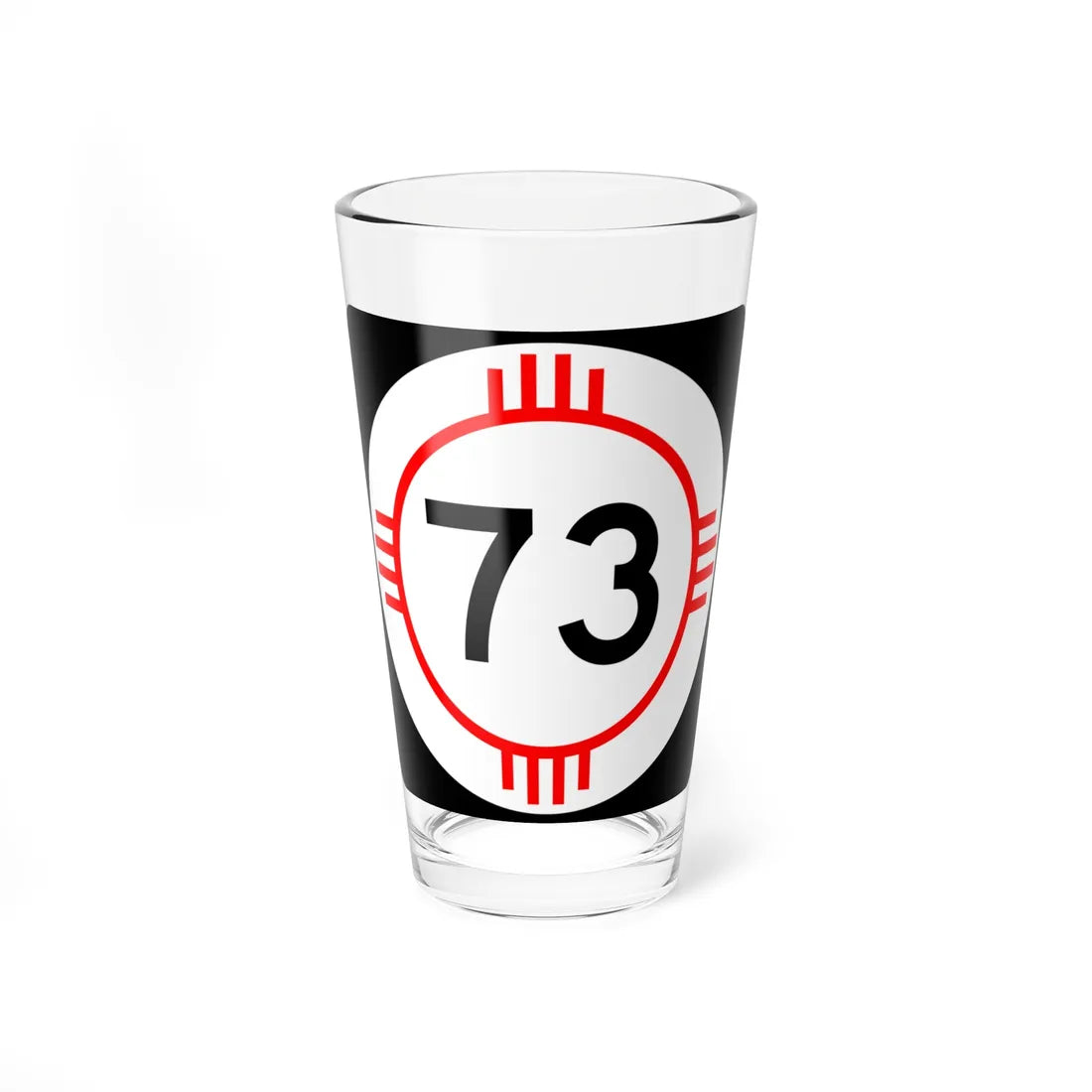 New Mexico 73 (New Mexico) (Road Sign) Pint Glass 16oz 16oz - Go Mug Yourself