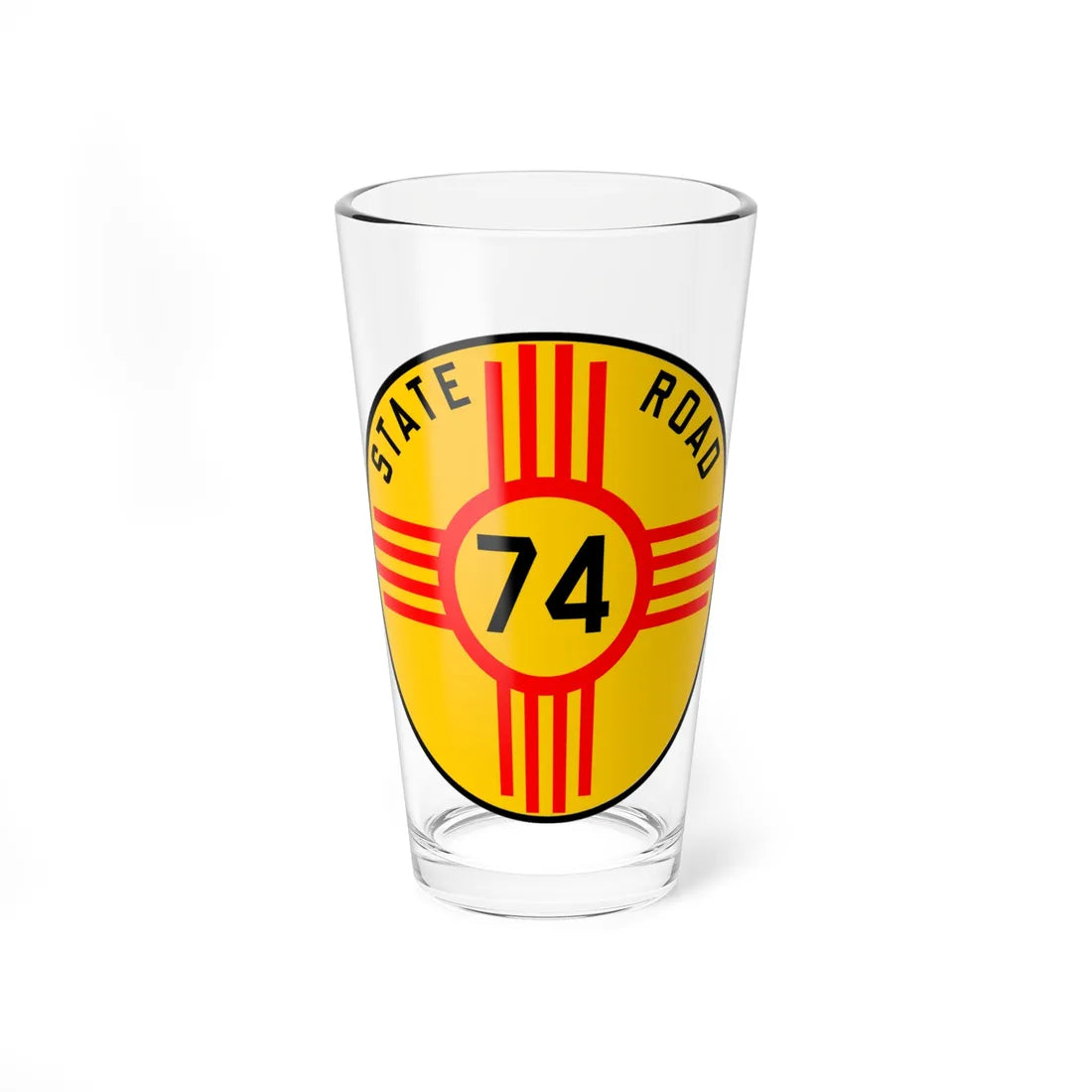 New Mexico 74 1926 (New Mexico) (Road Sign) Pint Glass 16oz - Go Mug Yourself