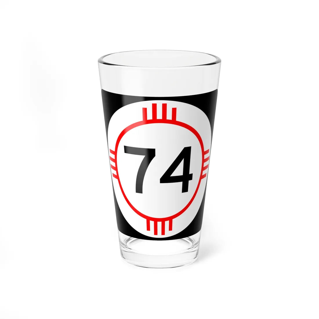 New Mexico 74 (New Mexico) (Road Sign) Pint Glass 16oz - Go Mug Yourself