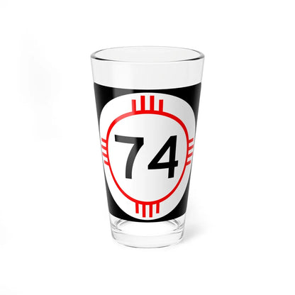 New Mexico 74 (New Mexico) (Road Sign) Pint Glass 16oz - Go Mug Yourself