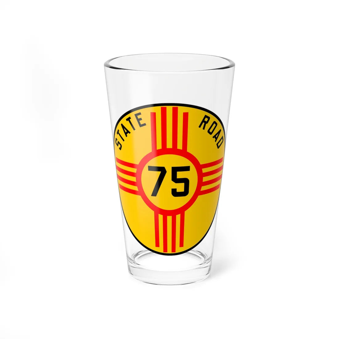 New Mexico 75 1926 (New Mexico) (Road Sign) Pint Glass 16oz 16oz - Go Mug Yourself