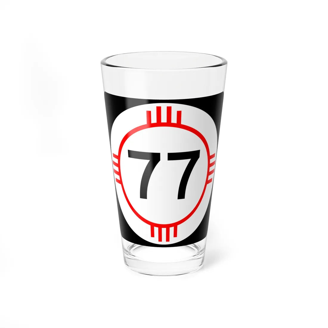 New Mexico 77 (New Mexico) (Road Sign) Pint Glass 16oz 16oz - Go Mug Yourself